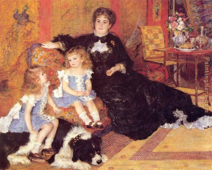 Pierre Auguste Renoir Madame Georges Charpentier and her Children, Georgette and Paul